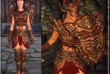 UFF Femme Daedric Armor EV